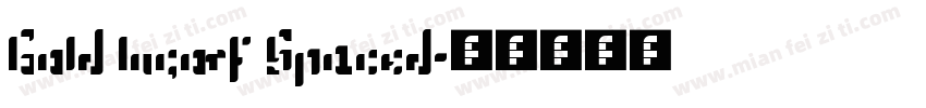 Gold Ingots Spaced字体转换